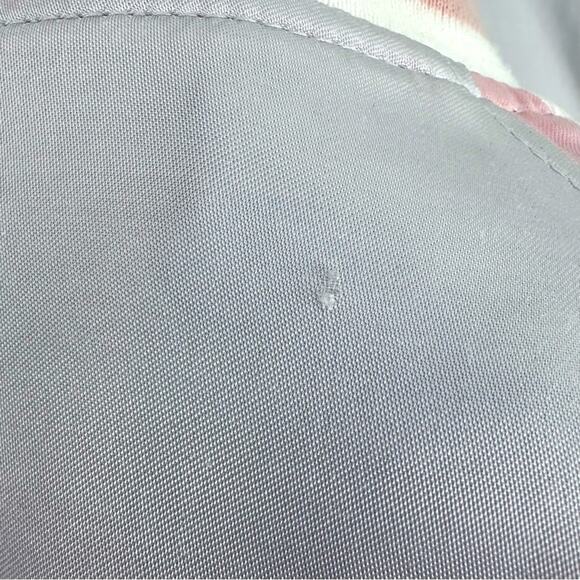 Forever 21 - Satin Gray & pink bomber jacket, Size M - Picture 6 of 7